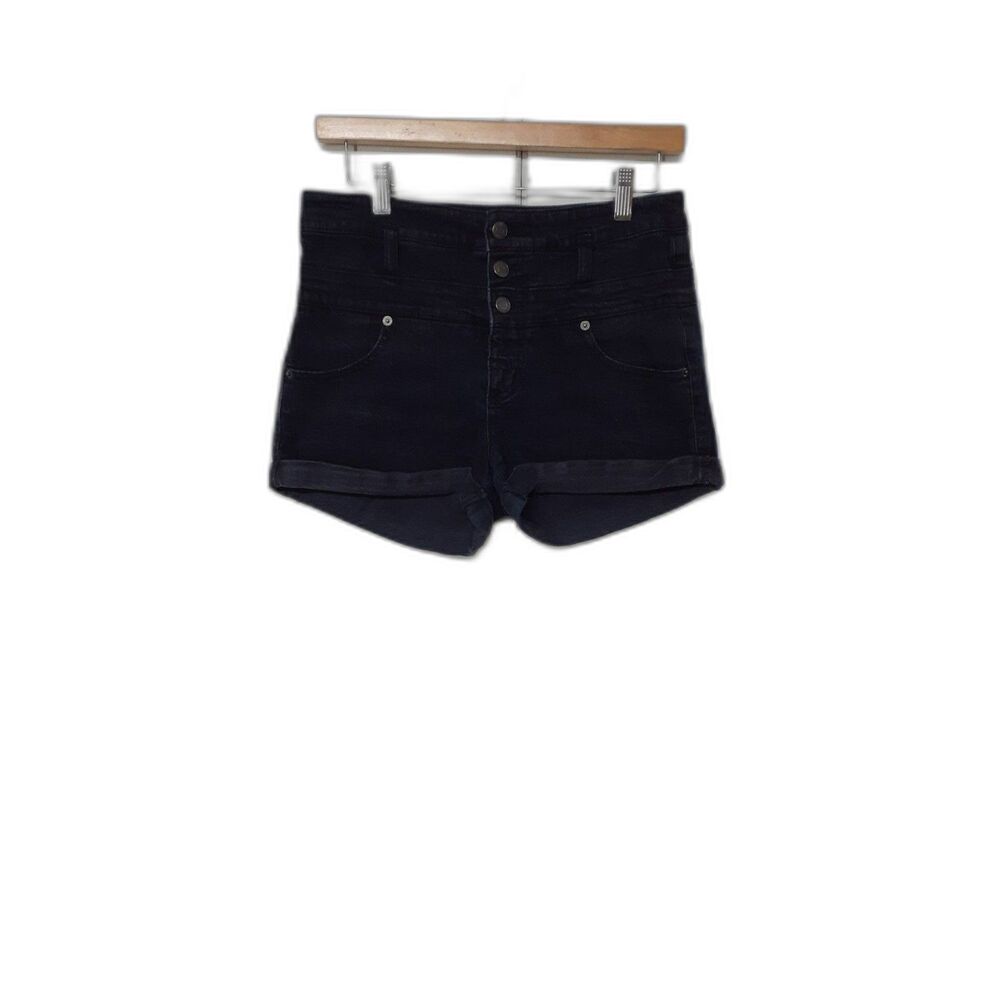 Mossimo Denim Women's High-Rise Shorts Size 8/29 Black #524